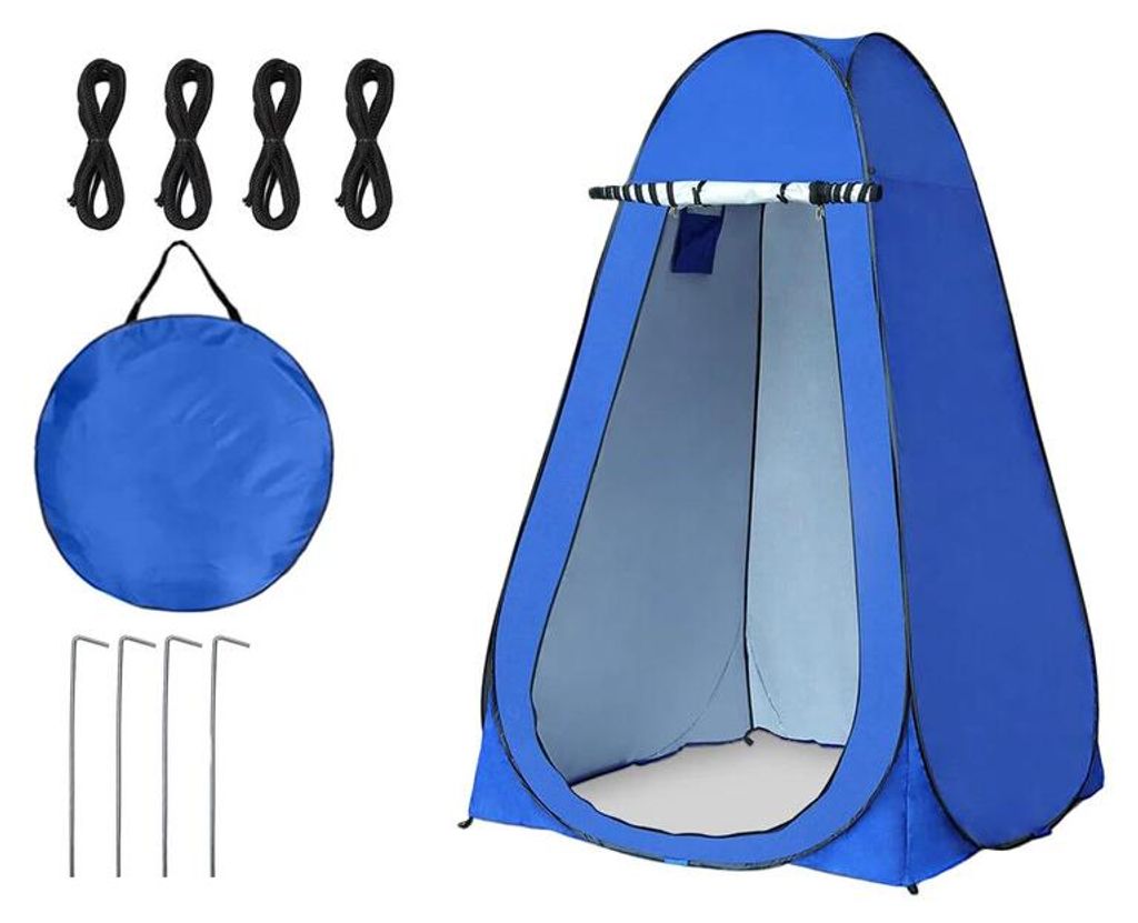 Verk 14422 Cabina doccia 190 x 120 x 120 cm blu Immagine del prodotto 