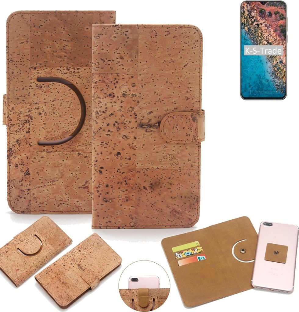 K-S-Trade Handy Hülle Schutz Hülle kompatibel mit Cubot X20 Pro Handyhülle Schutzhülle Korkhülle Kork-Hülle 1x