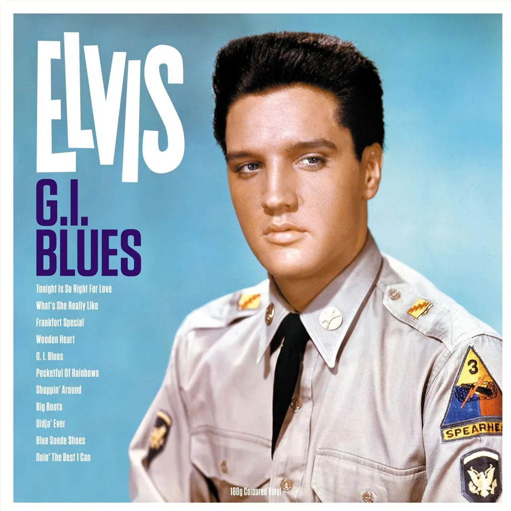 Elvis Presley G.I. Blues LP Disque Vinyle Vintage État G Rare Musique