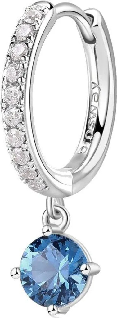 Brosway Orecchino Singolo Donna, Orecchino Pendente in Argento e Freedom Blue | Collezione FANCY - FFB07