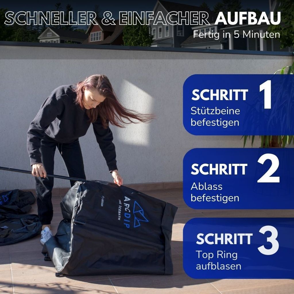 ArcDip Eisbad Eisfass Badefass Cold Plunge zum Eisbaden 70 Produktbild 4
