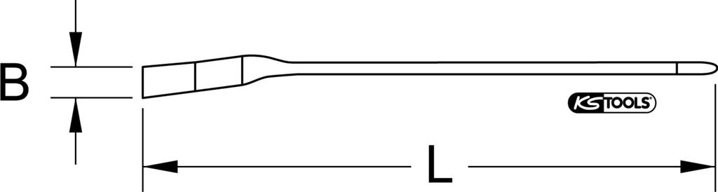 KS Tools Staubpinsel mit Schutzisolierung, gebogen, 35 mm