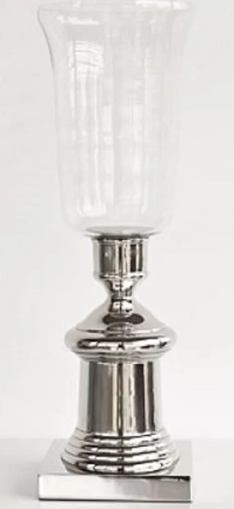 Chandelier Argenté Stable 55 cm : Déco de Luxe pour Grandes Tables