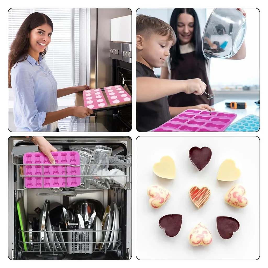 Stampo in silicone per biscotti per cani, set da 9 pezzi