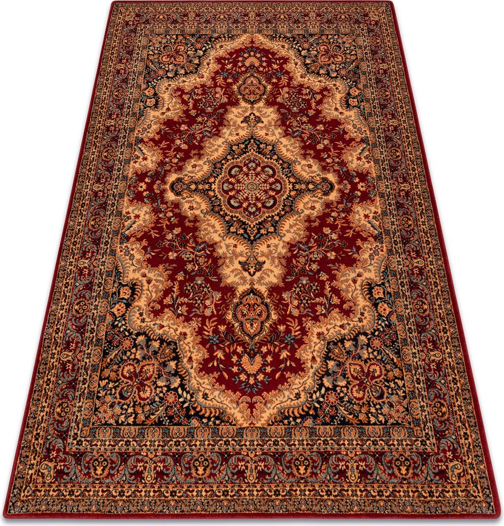 Wollteppich POLONIA Königlich Burgund rot 235x350 cm