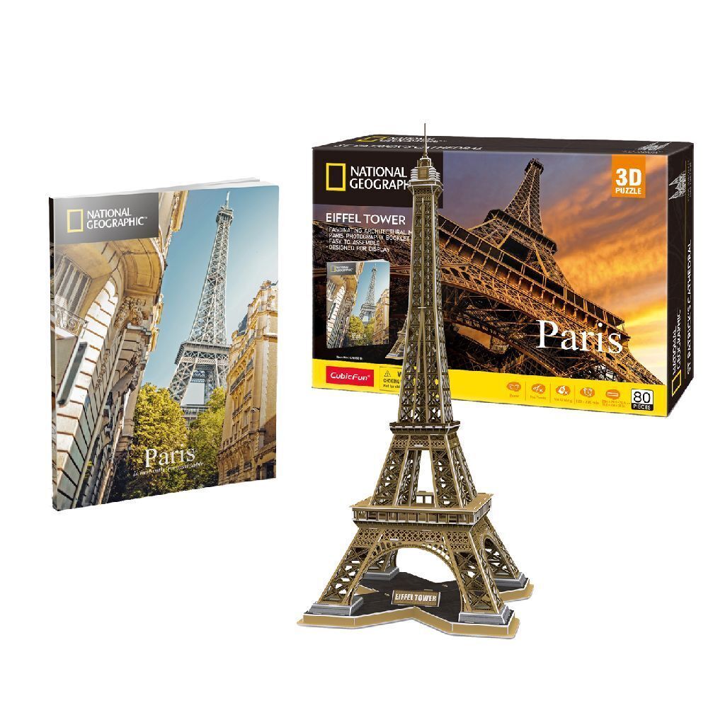 Cubic Fun 3D-Puzzle Eiffel Tower 80-teilig