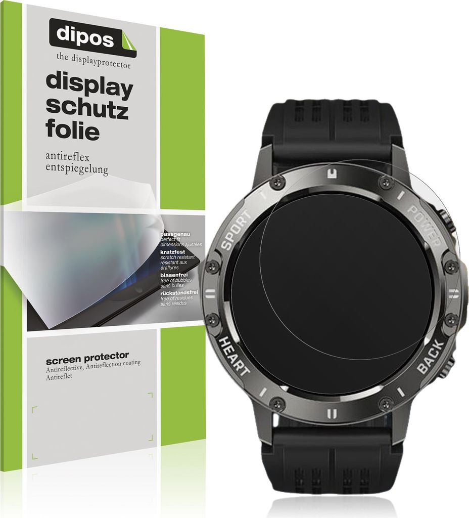 4x Schutzfolie für Gleisa 1.8 Zoll MP3 Player matt Displayschutzfolie Folie Display Schutz dipos