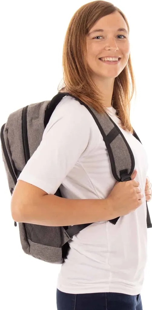 Sac à dos SIMSON Gris déperlant - Modèle ergonomique haute résistance - 11
