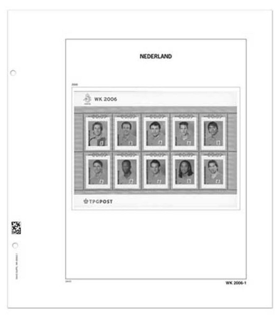 DAVO 10155 Luxus Seite Niederlande Worl Cup Briefmarken 2006