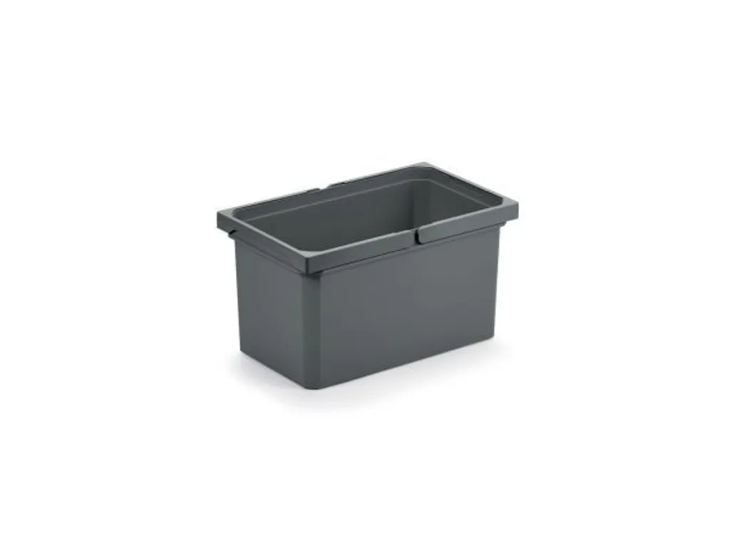 Bac Cox® anthracite 13L robuste avec poignée ergonomique pour le tri