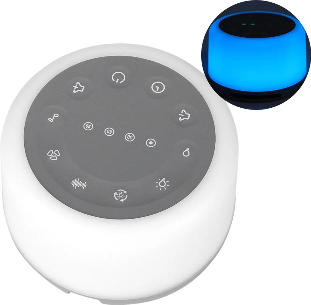 Diffuseur de sons nomade avec 7 ambiances lumineuses et batterie intégrée
