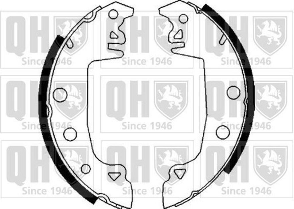 QUINTON HAZELL Bremsbackensatz Trommelbremse Hinten für CITROËN C15 (VD-) 229mm BS865