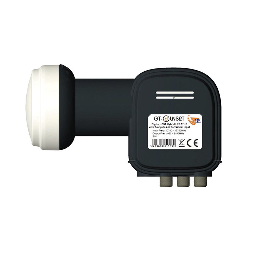 GT-SAT Unicable-LNB GT-dLNB2T 2x16UB per un massimo di 32 Immagine del prodotto 