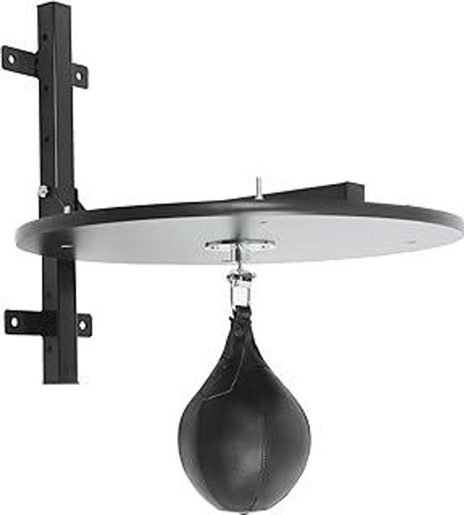 Speed Bag Holzplattform Höhenverstellbare Box-Trainingsgeräte Profi Speedball Plattform Kit mit Pumpe und Aufblasnadel Wandmontage Boxapparat Box...