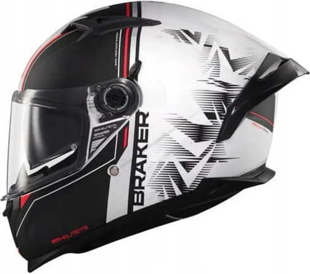 Casque Moto Intégral MT Braker SV Charm avec Double Visière en XS