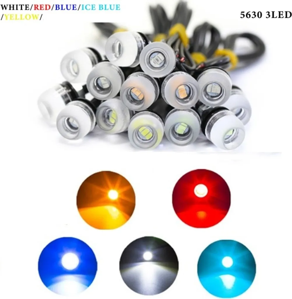 Elegance LED Eagle Eye 18mm 12V - Illuminazione Blu per Dettagli Auto