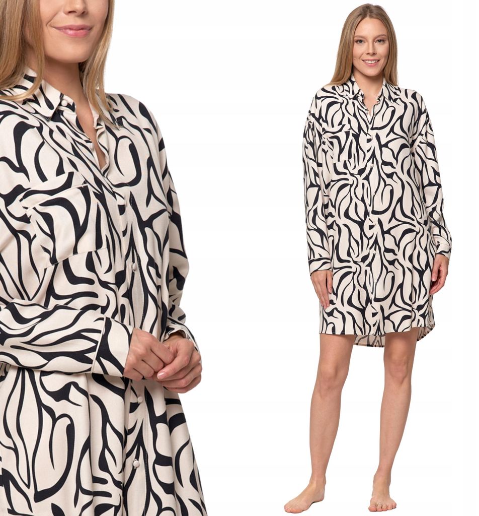 Pijama elegante de manga larga para mujer, confeccionado en Imagen del producto 