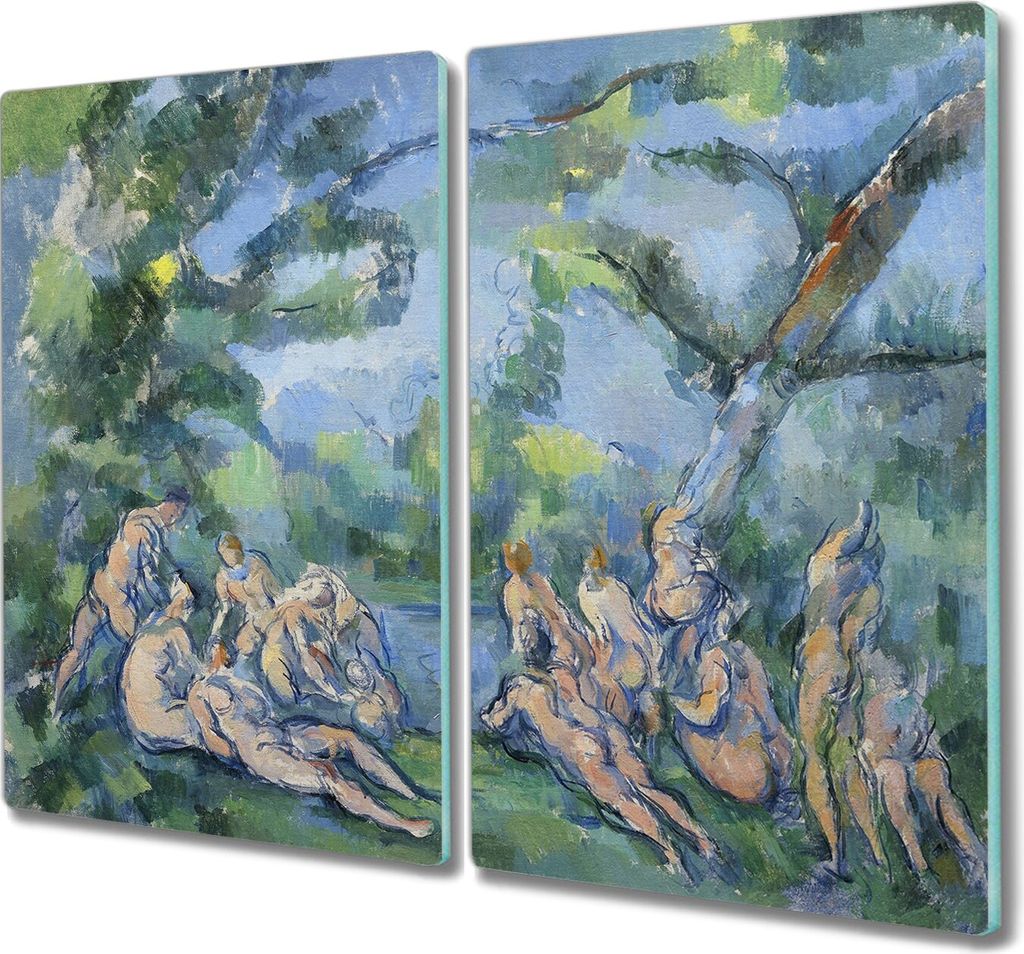 Coloray Hackbrett Herdabdeckplatte 2x30x52 cm Küchenbrett Kochplattenabdeckung Schneidebrett - Brüder Paul Cézanne