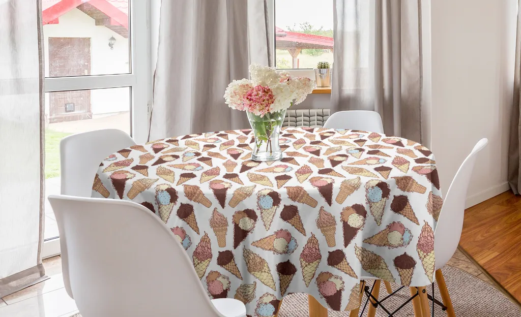 Decorazione Cucina ABAKUHAUS: Tovaglia Rotonda 150 cm Multicolor