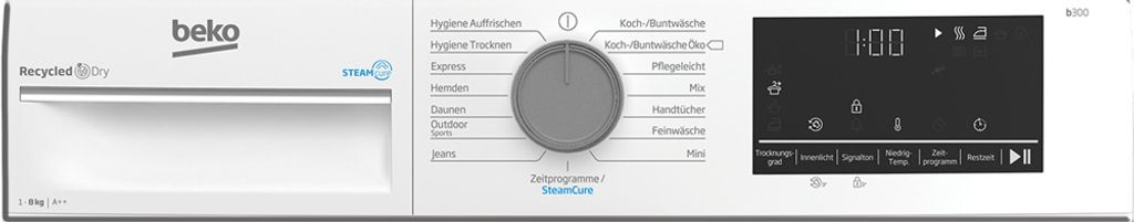 Beko B3T422392 Wäschetrockner Frontlader 8kg freistehend Produktbild 5