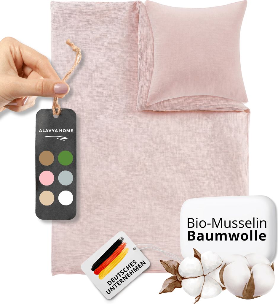 Alavya Home® Kinderbettwäsche Home - 2-teiliges Bettwäsche Produktbild 