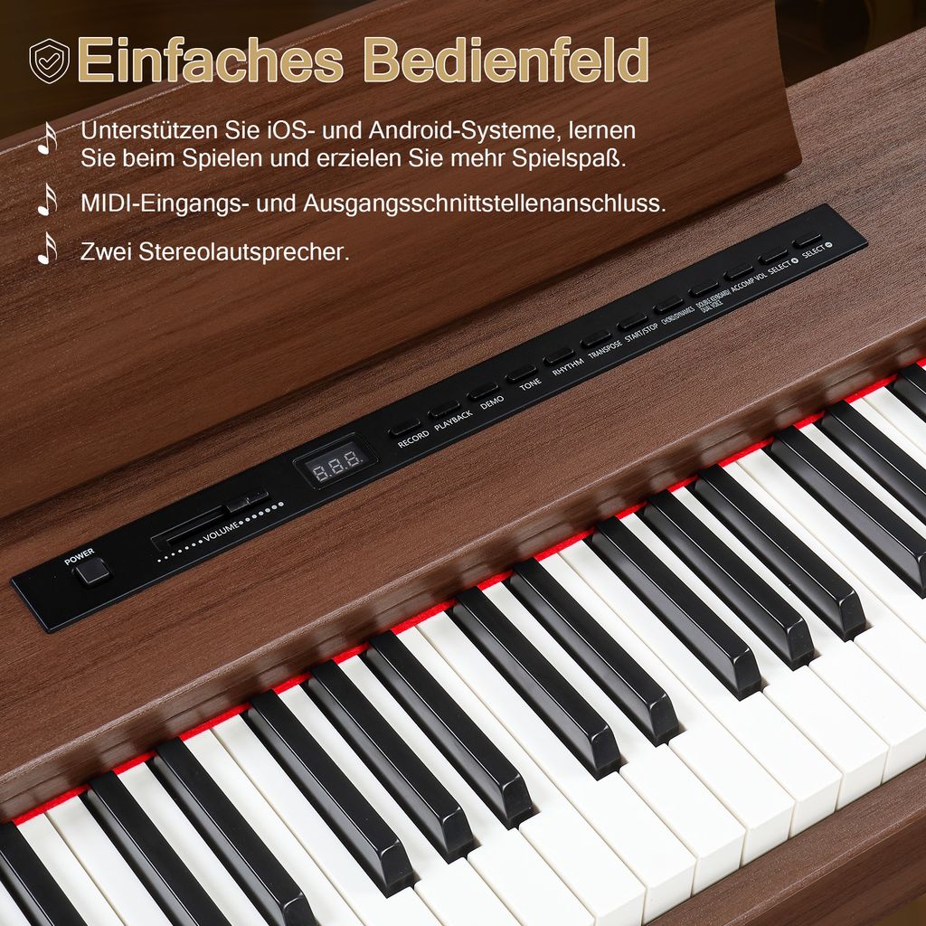 FCH Elektro Klavier Digital E-Piano mit 88 | Kaufland.de