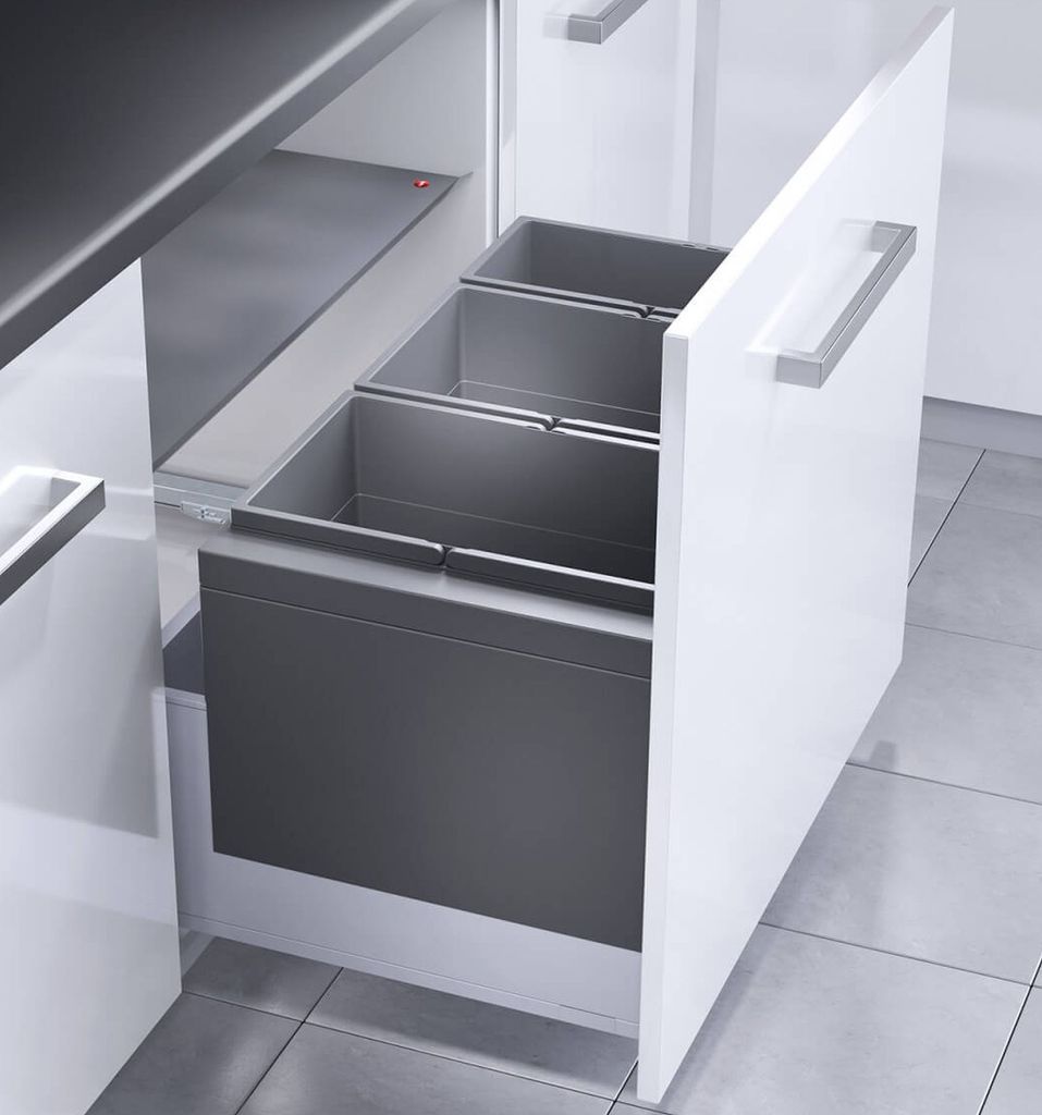 Hailo Abfallsystem Einbau Schublade 80cm Einbaumülleimer Produktbild 