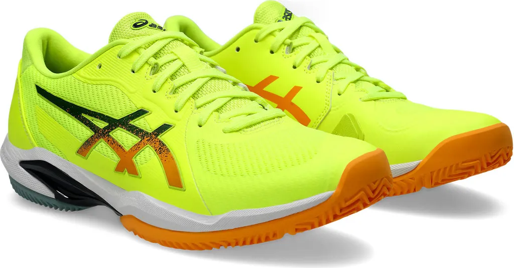 Chaussures Asics Padel anti-glisse et fatigue, tennis jaune confort taille 44.5