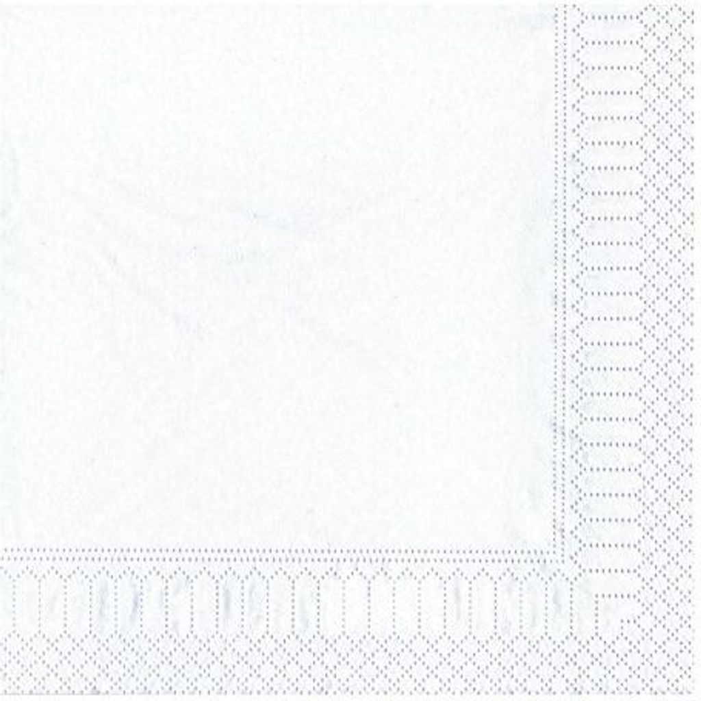 2000 tradingbay24 Servietten, 2-lagig 1/4-Falz 33 cm x 33 cm weiss tbU95501