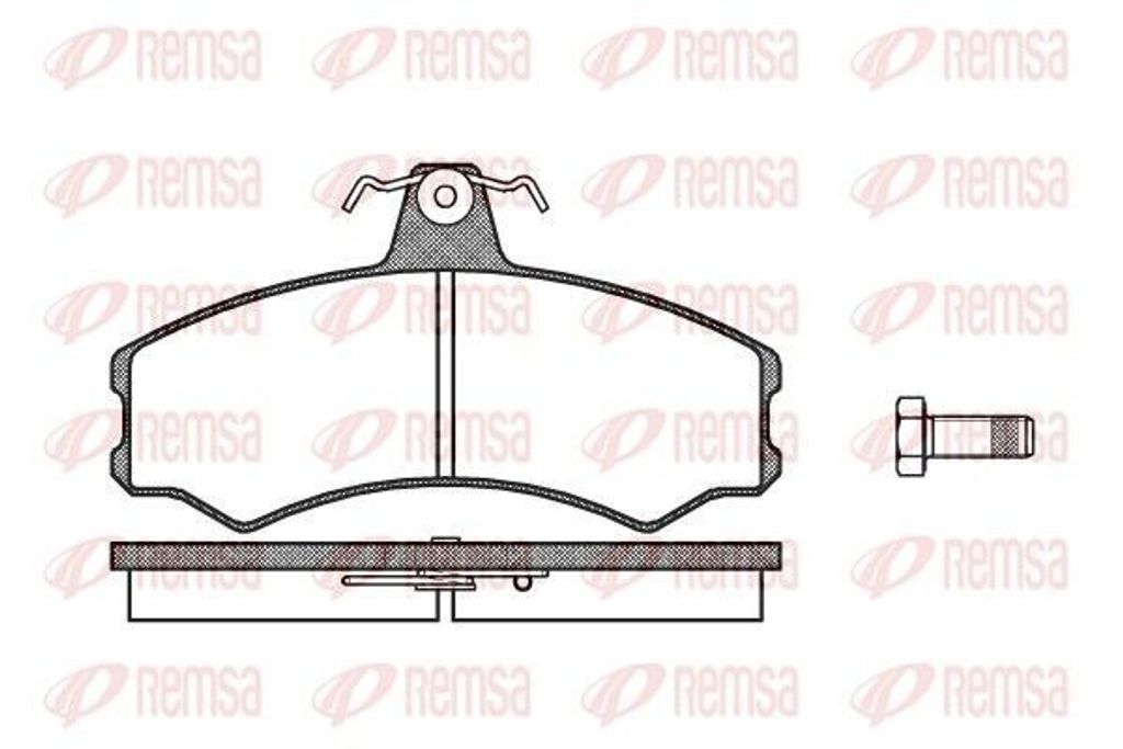 REMSA Bremsbeläge Satz Vorne Bremsklötze für IVECO MASSIF Station Wagon 0143.10