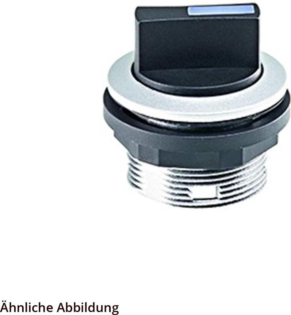 Georg Schlegel Leucht-Wahlschalter rastend, 1Ö beleuchtbar, rund, SHORTRON-M12 M12-Stecker, 4-polig - 1 Stück