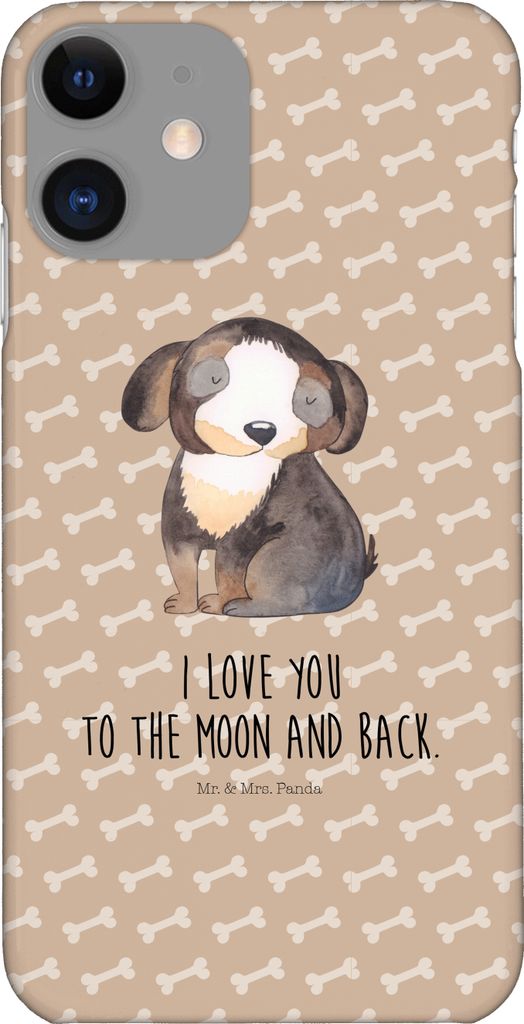 Mr. & Mrs. Panda Iphone 11 Handyhülle Hund Entspannen - Hundeglück - Geschenk, Liebe, Süß, Cover, Handycover, Handy Schutzhülle, Hülle, Verliebt