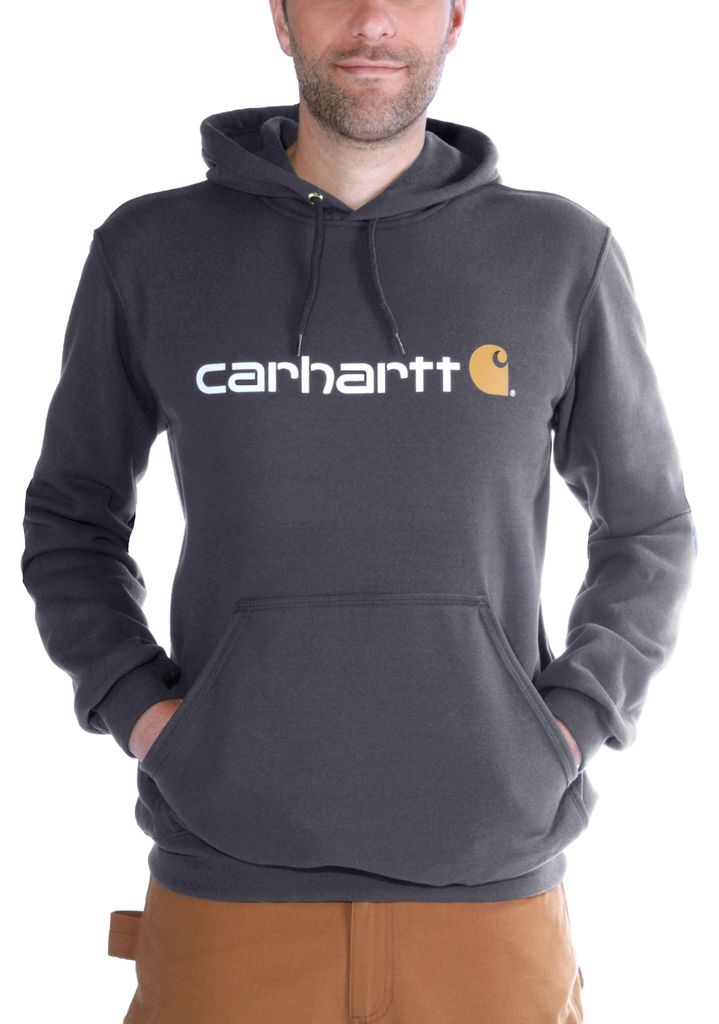 Carhartt Signature Logo Midweight Hoodie Farba: Dark Obrázok produktu 