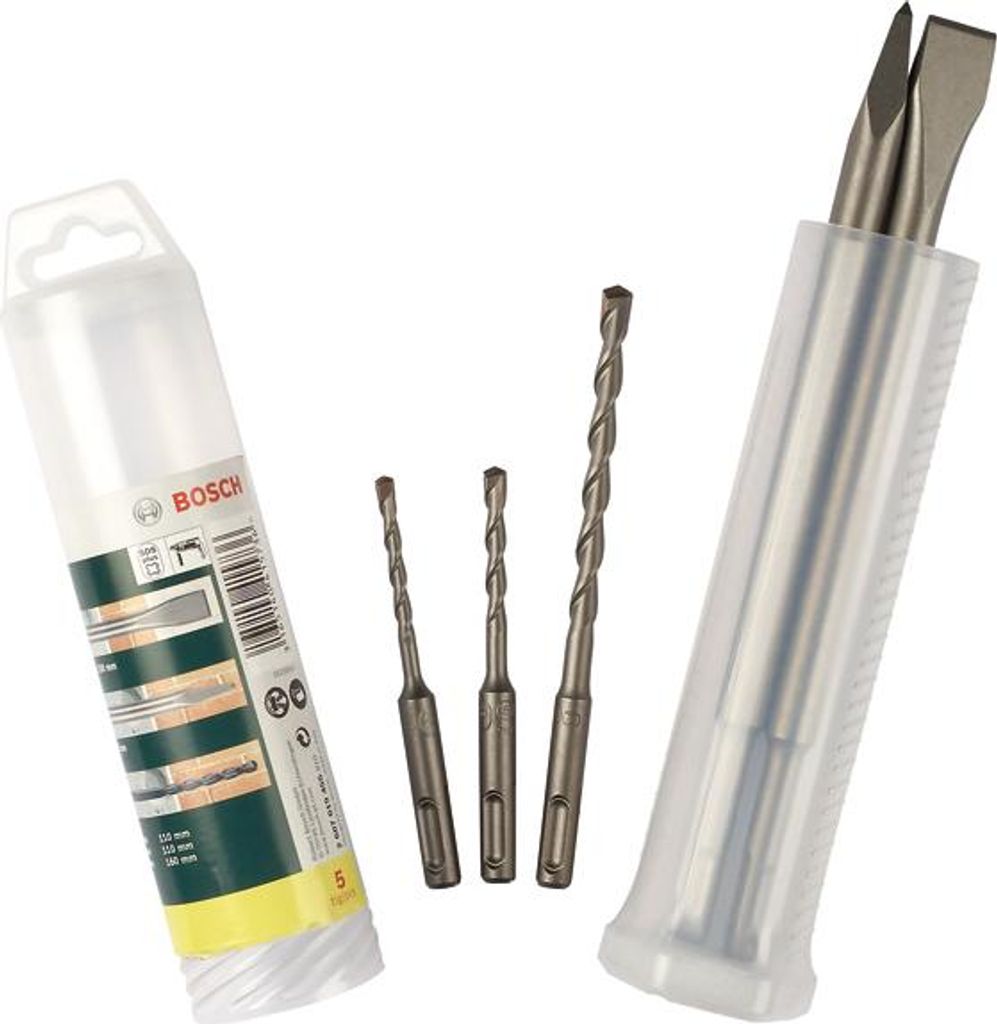 Meißel- und Hammerbohrer-Set mit SDS plus, 5-teilig, 5 - 8