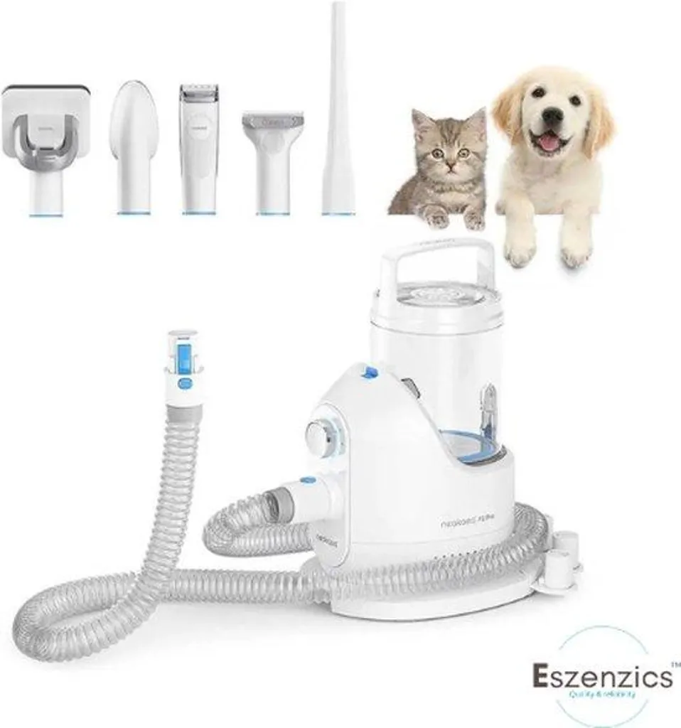 Kit toilettage professionnel 5 en 1 avec tondeuse pour chien et chat