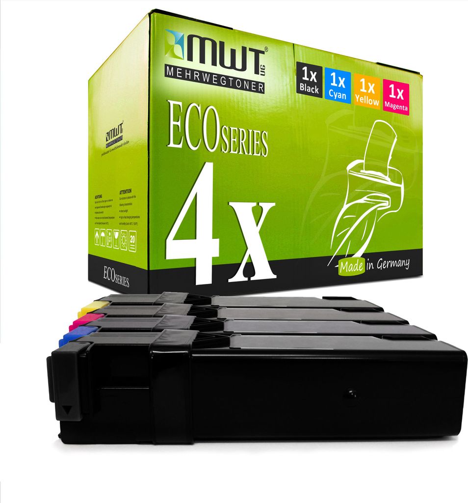 4 Mehrwegtoner kompatible Lasertoner ersetzt Xerox 106R01597 106R01596 106R01594 106R01595 Mehrfarbig