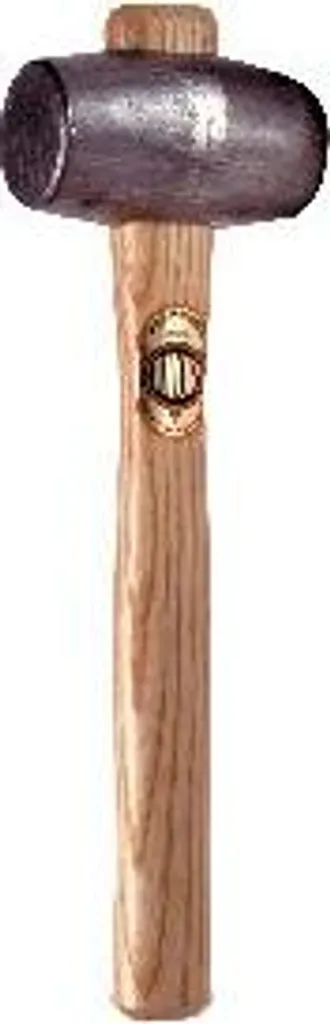 THOR Marteau en plomb Ø35 mm 1500g avec manche bois robuste 107 mm