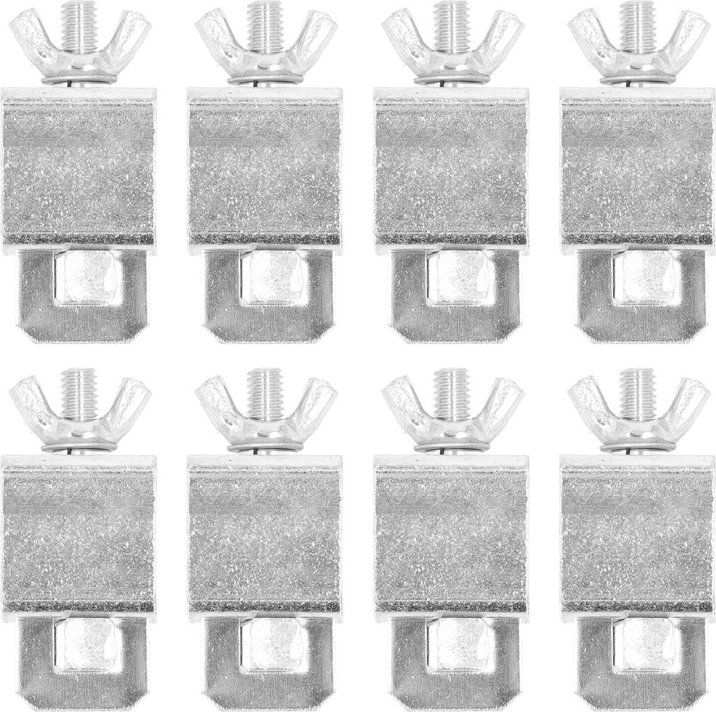 8Pcs Silber Farbe Butt Welding Clamp Aluminiumlegierung Auto Body Panel Schweißen Schmetterlinge Klammer Kit