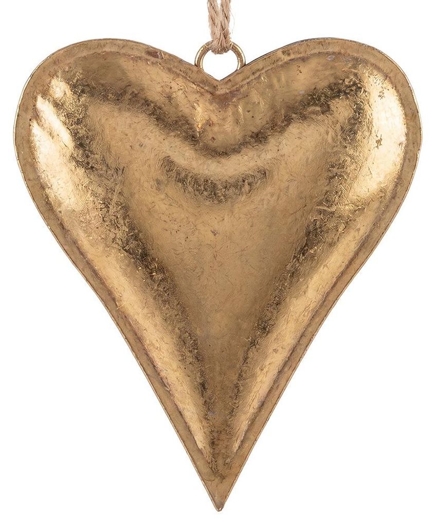 Clayre & Eef Decorazione a forma di cuore in metallo color Immagine del prodotto 