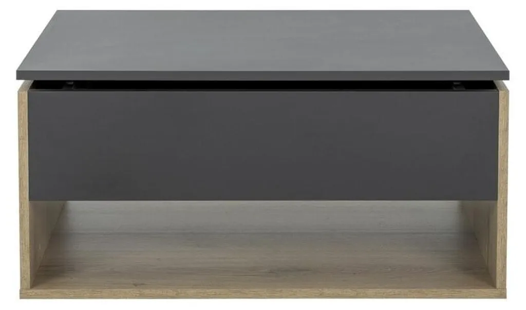 Table basse bois URBAN H44 cm - Plateau robuste et finition industrielle