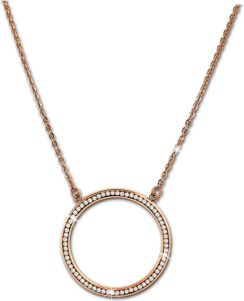 Amello Collana Lunga 84cm Acciaio Oro Rosa - Idea Regalo Donna ESK101E