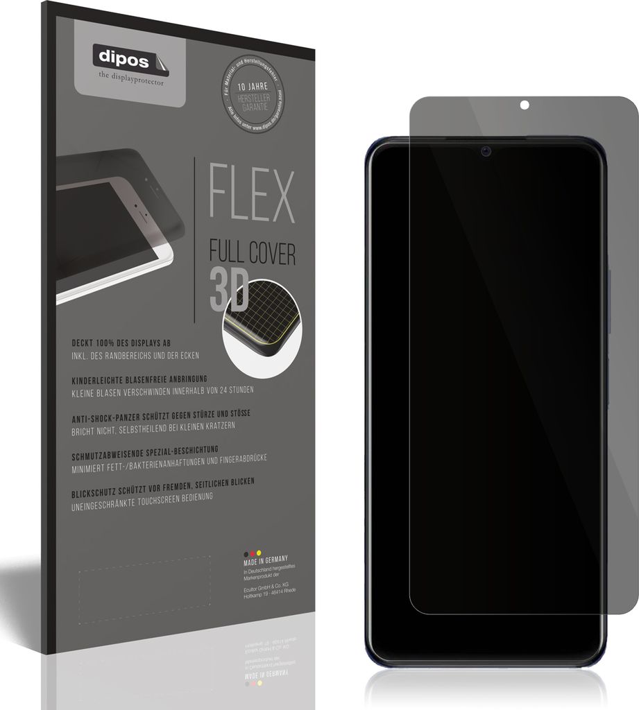 Full Cover Privacy Blickschutzfolie für VIVO Y21 Folie Anti-Shock
