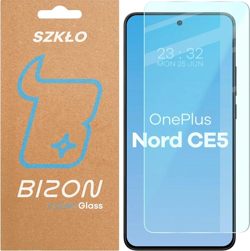 Gehärtetes Glas für OnePlus Nord CE5 5G, Bizon Glass Clear 2