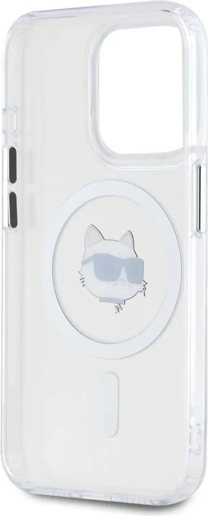 Karl Lagerfeld iPhone 15 Pro Max Case White MagSafe IML Choupette - 7