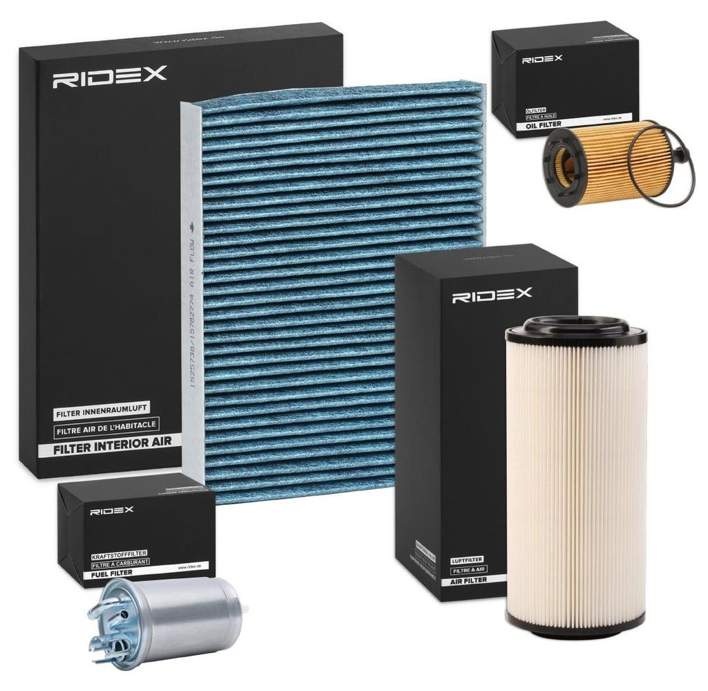 RIDEX Filterset Inspektionspaket Filtersatz für AUDI A2 (8Z0)