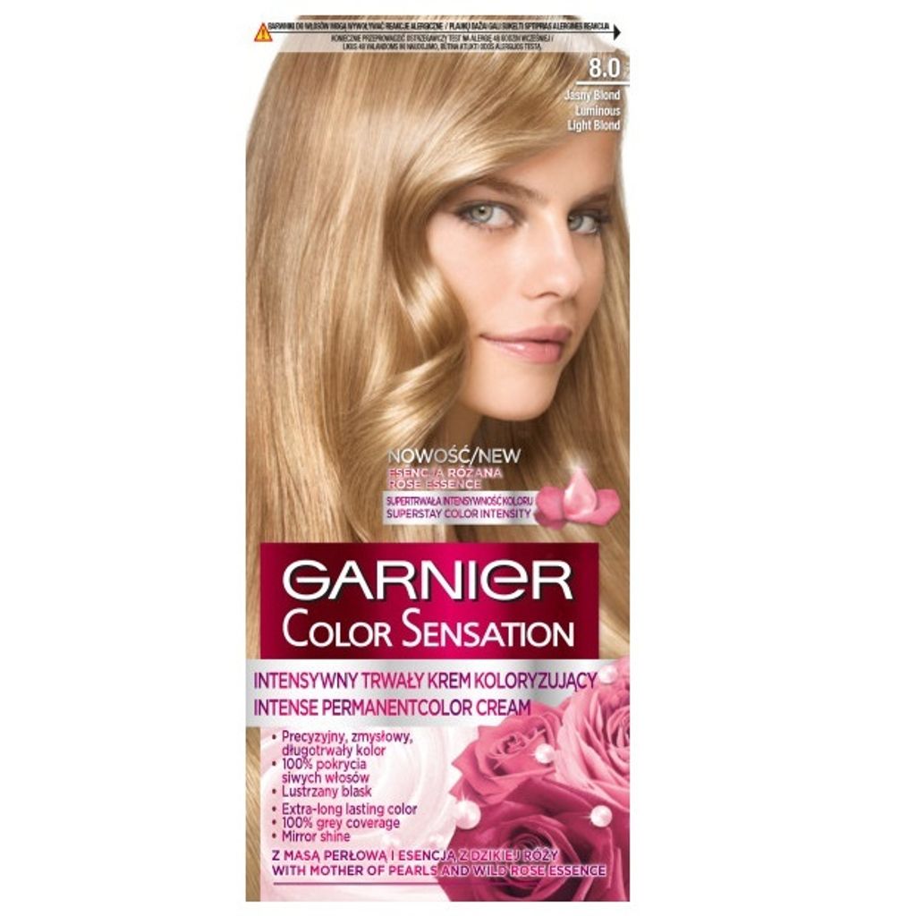 Krémová barva na vlasy Garnier Color Sensation 8.0 - Světlý Obrázek produktu 