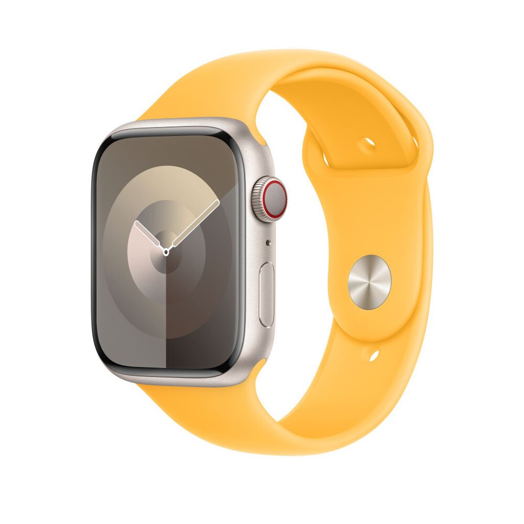 Apple 45 mm Sportarmband Warmgelb – S/M, Band, Smartwatch, Produktbild 