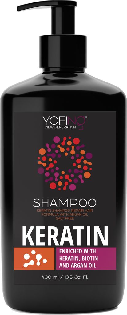 Keratin Shampoo Salz Frei - Mit Moroccan Arganöl & Totes Meer Mineralien Für Lockiges, Welliges und Glattes Haar Sulfate Frei ...