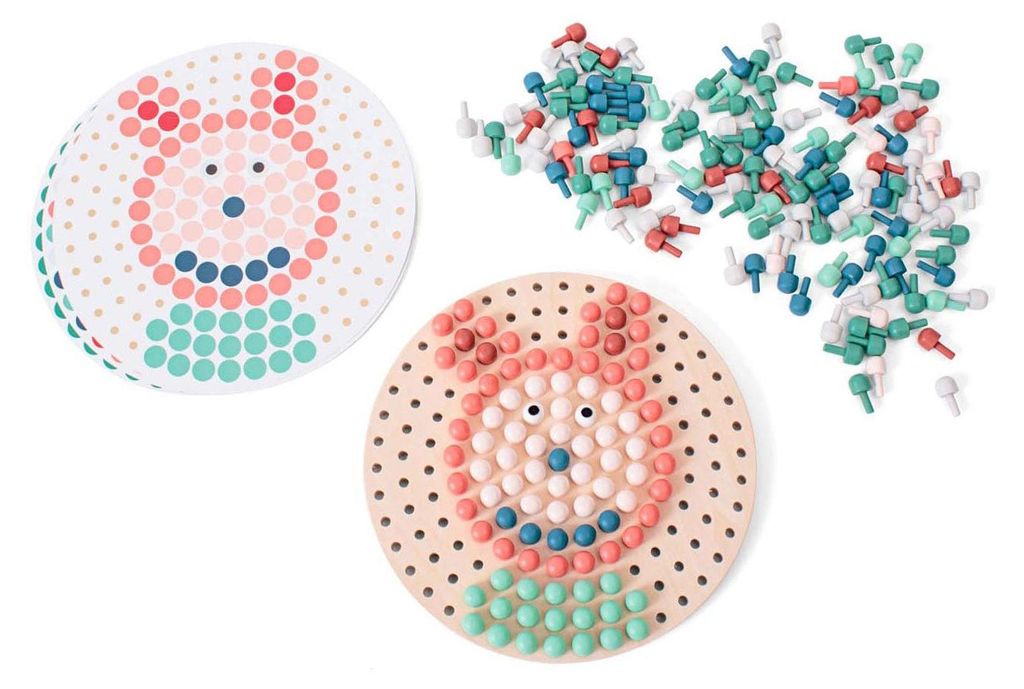 BS Toys Mosaik Pinnwand Spiel, 217 Stück(e), 4 Jahr(e), Junge/Mädchen, Kind, China, Achtung. Nicht für Kinder unter 36 Monaten geeignet. Kleine ...
