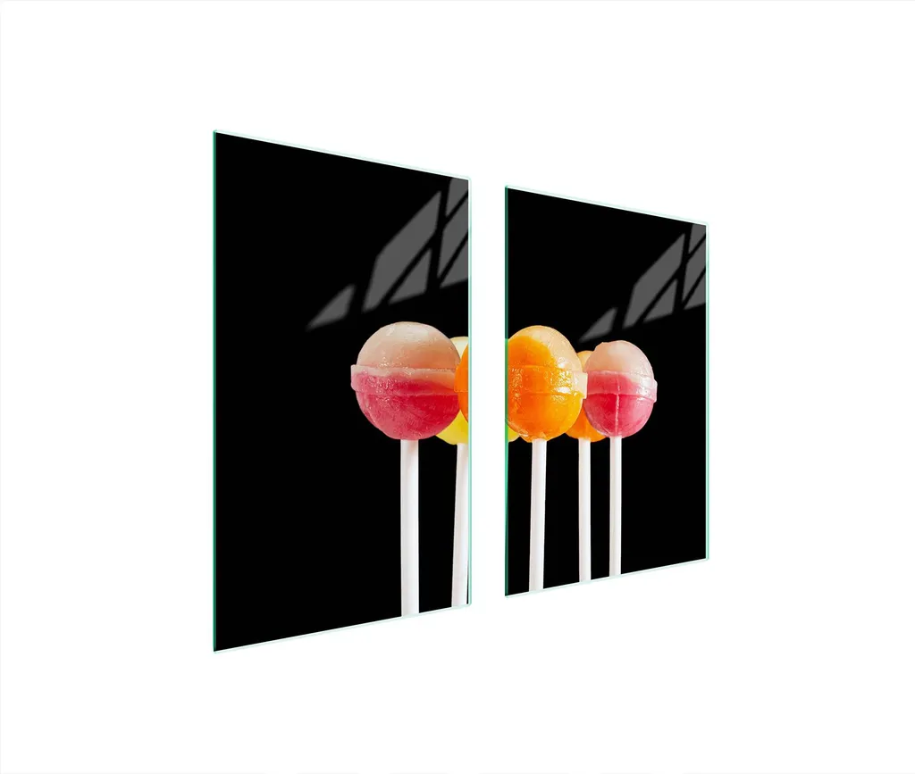 Coprifornelli in Vetro 65x52 Lollipops - Protezione Cucina Moderna